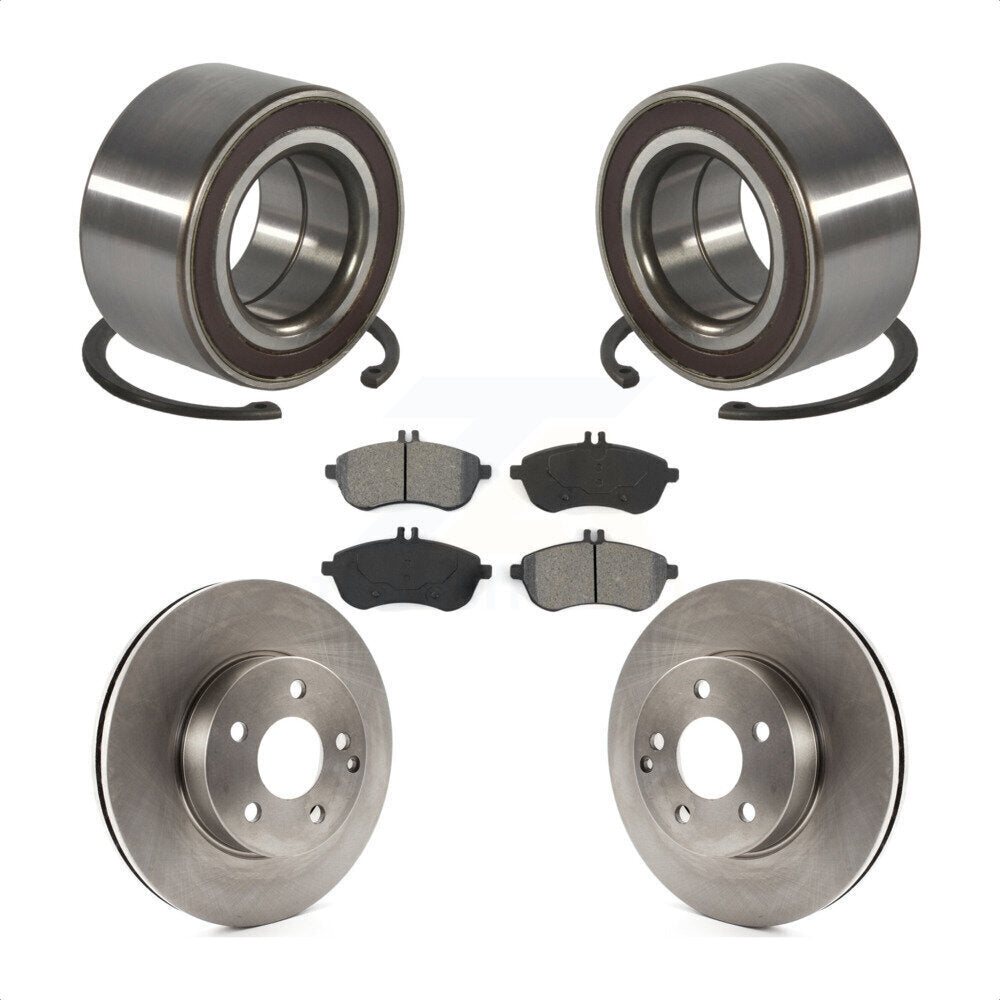 Kit de rotors et plaquettes de frein à disque de roulement de roue avant pour Mercedes-Benz C300