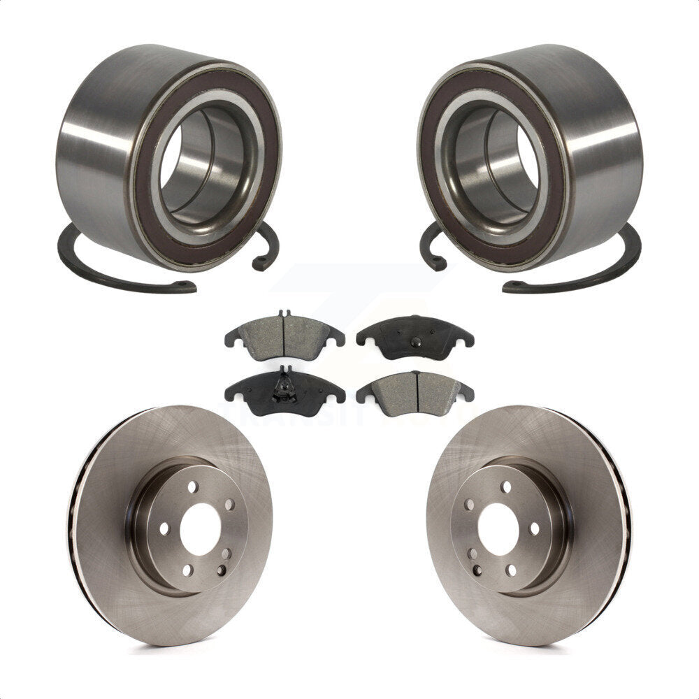 Kit de Rotor et plaquettes de frein de roulement de roue avant, pour Mercedes-Benz C300 E350 C350 E40