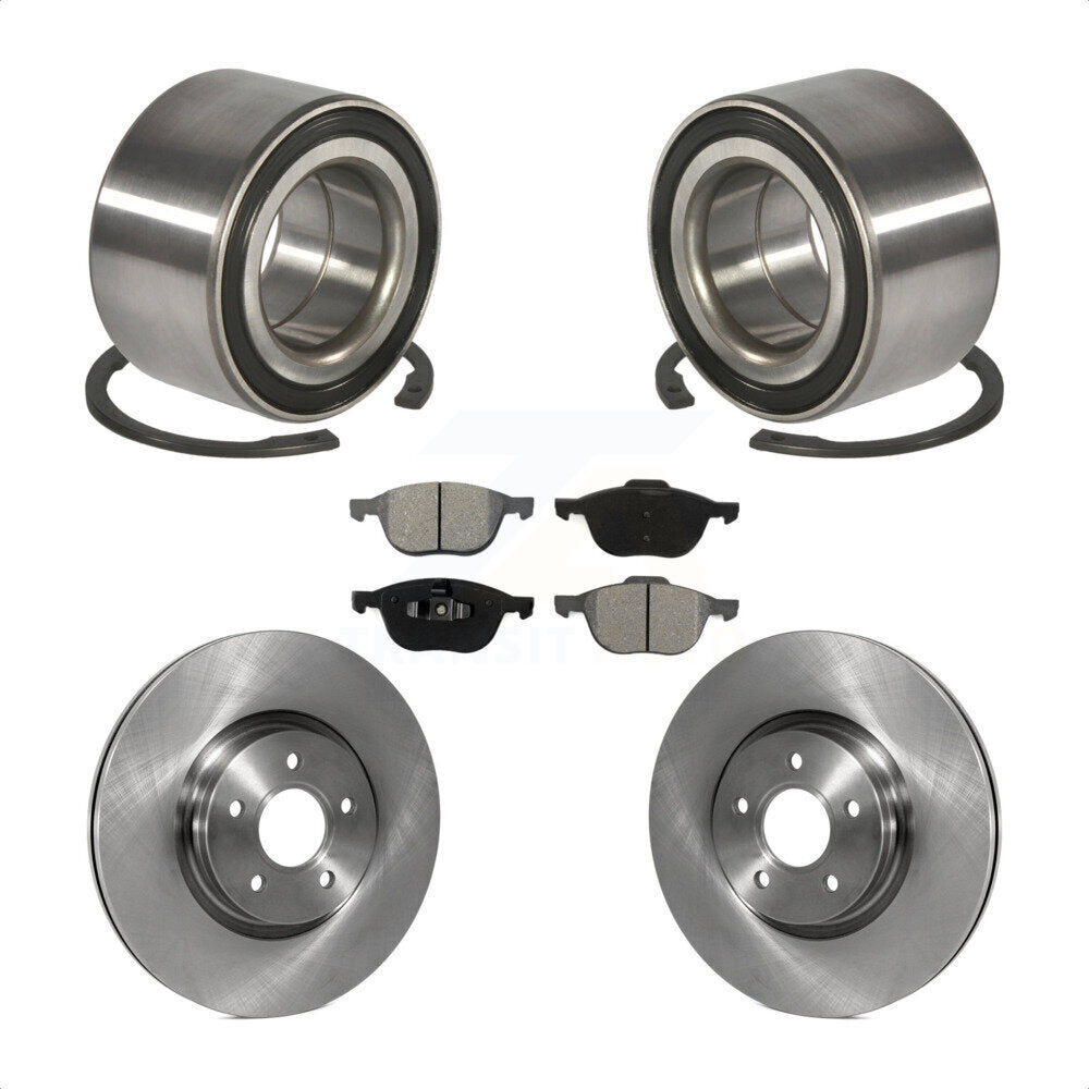 Kit de rotors et plaquettes de frein à disque de roulement de roue avant pour Ford Transit Connect