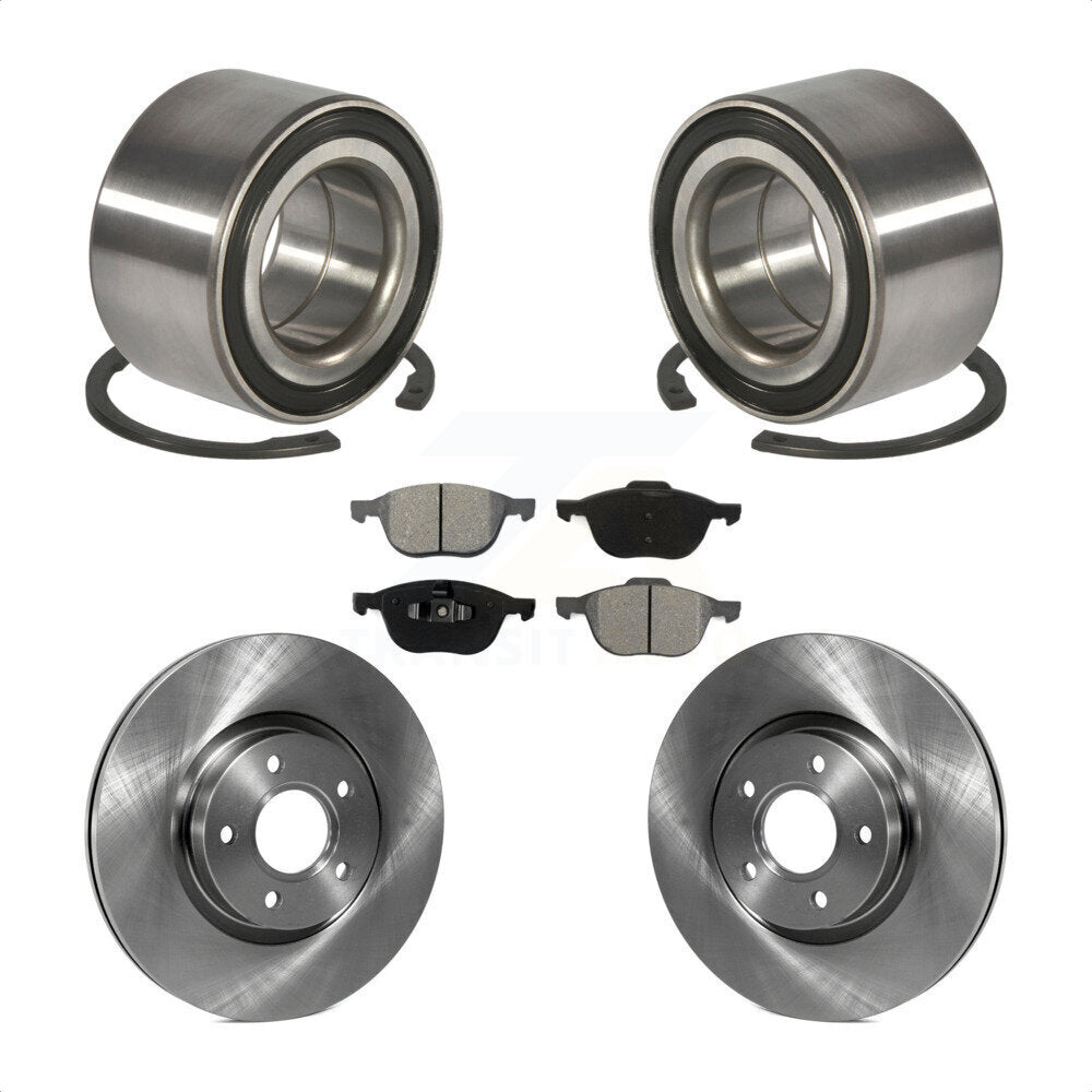 Kit de rotors et plaquettes de frein à disque de roulement de roue avant pour Ford Escape C-Max