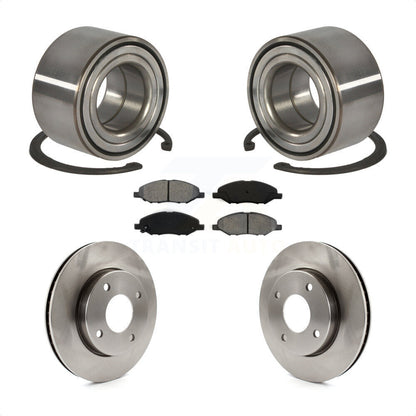 Kit de rotor et de plaquettes de frein à disque, roulement de roue avant, pour Nissan Versa 2010 1.6 – 2011
