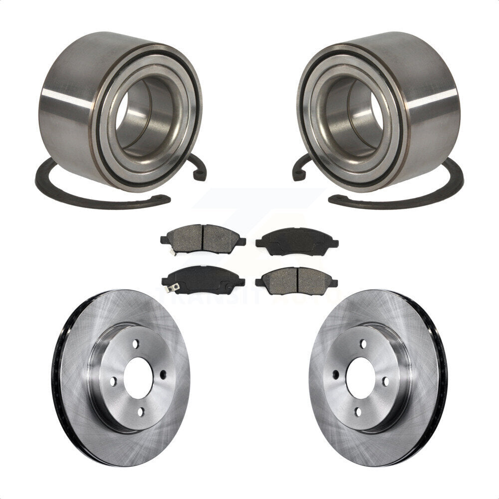 Kit de rotors et plaquettes de frein à disque, roulement de roue avant, pour Nissan Micra Versa Note