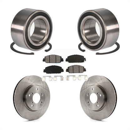 Kit de Rotor de frein à disque et de plaquettes semi-métalliques, roulement de roue avant, pour Honda Accor