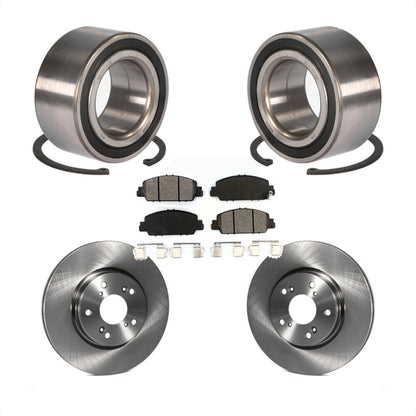 Kit de Rotor de frein à disque et de plaquettes semi-métalliques, roulement de roue avant, pour Honda Accor