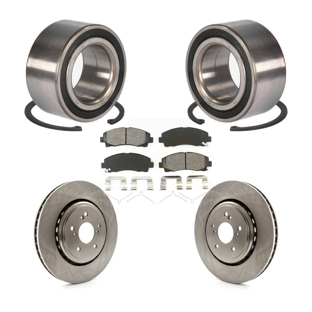 Kit de rotors et plaquettes de frein à disque de roulement de roue avant pour Acura TLX 2015 – 2020