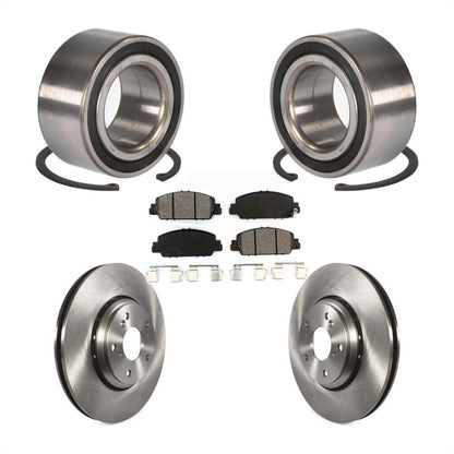 Kit de Rotor de frein à disque et de plaquettes semi-métalliques, roulement de roue avant, pour Honda Accor