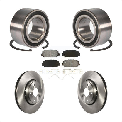 Kit de Rotor de frein à disque et de plaquettes semi-métalliques, roulement de roue avant, pour Honda Accor