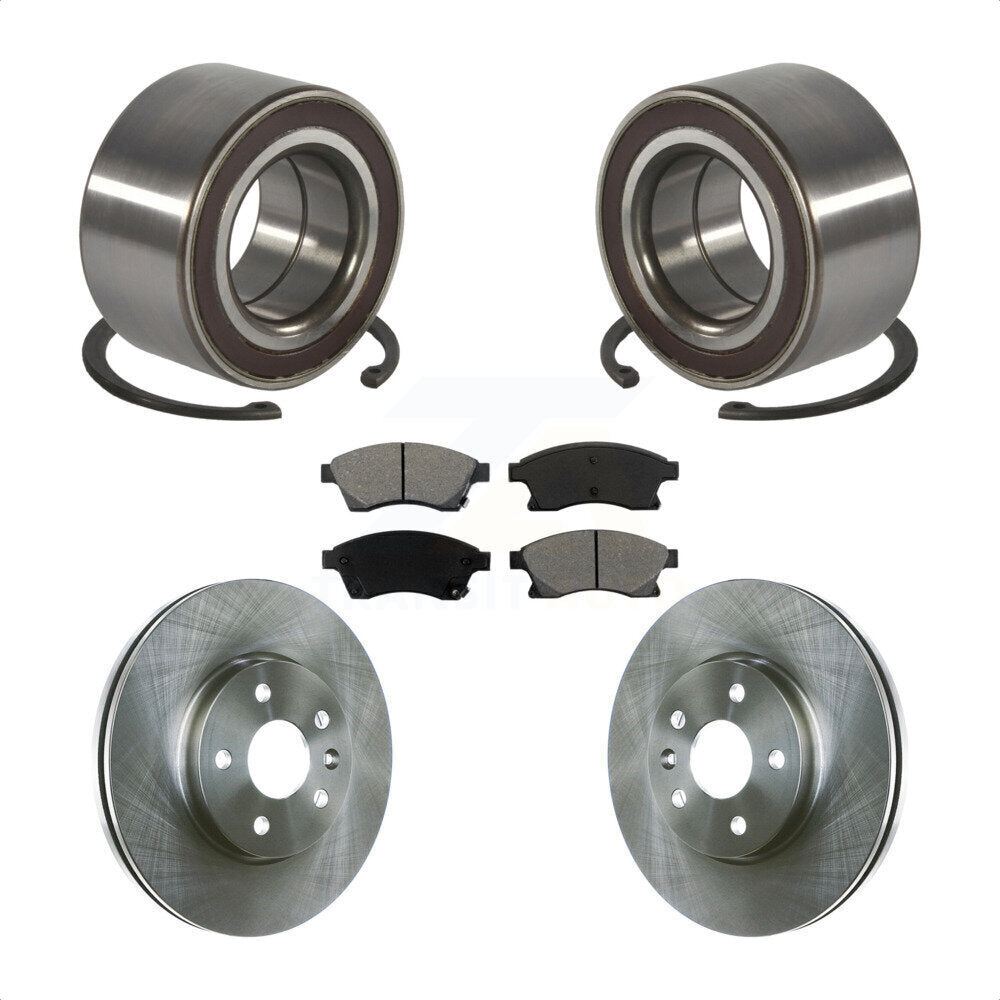 Kit de rotors et plaquettes de frein à disque de roulement de roue avant pour Chevrolet Sonic