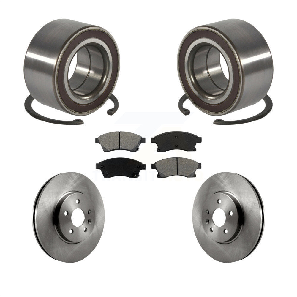 Kit de rotor et plaquettes de frein à disque, roulement de roue avant, pour Chevrolet Sonic R 2013 – 2014