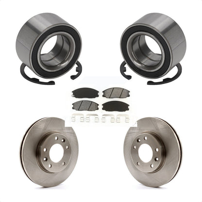 Kit de rotors de frein à disque et de plaquettes semi-métalliques, roulement de roue avant, pour Kia Sedona