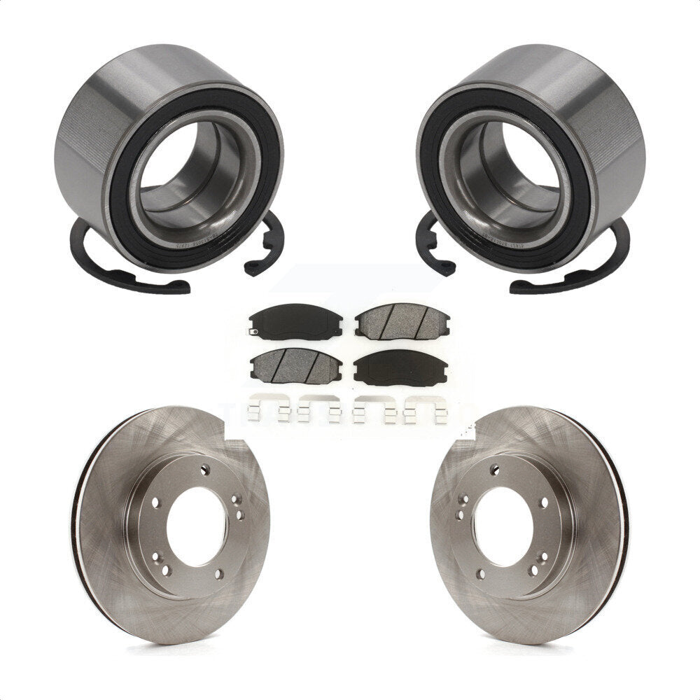 Kit de rotors et plaquettes de frein à disque de roulement de roue avant pour Kia Sorento 2003 – 2006