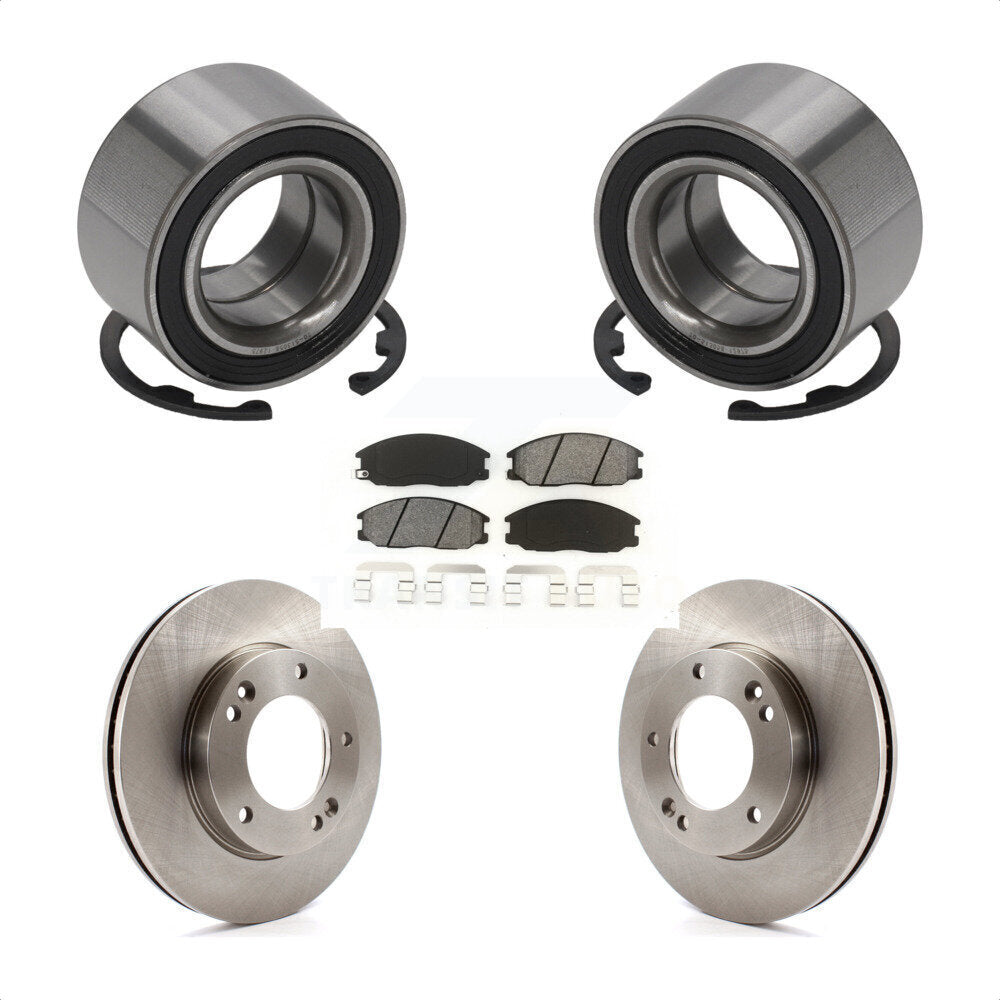 Kit de rotors et plaquettes de frein à disque de roulement de roue avant pour Kia Sorento 2007 – 2009