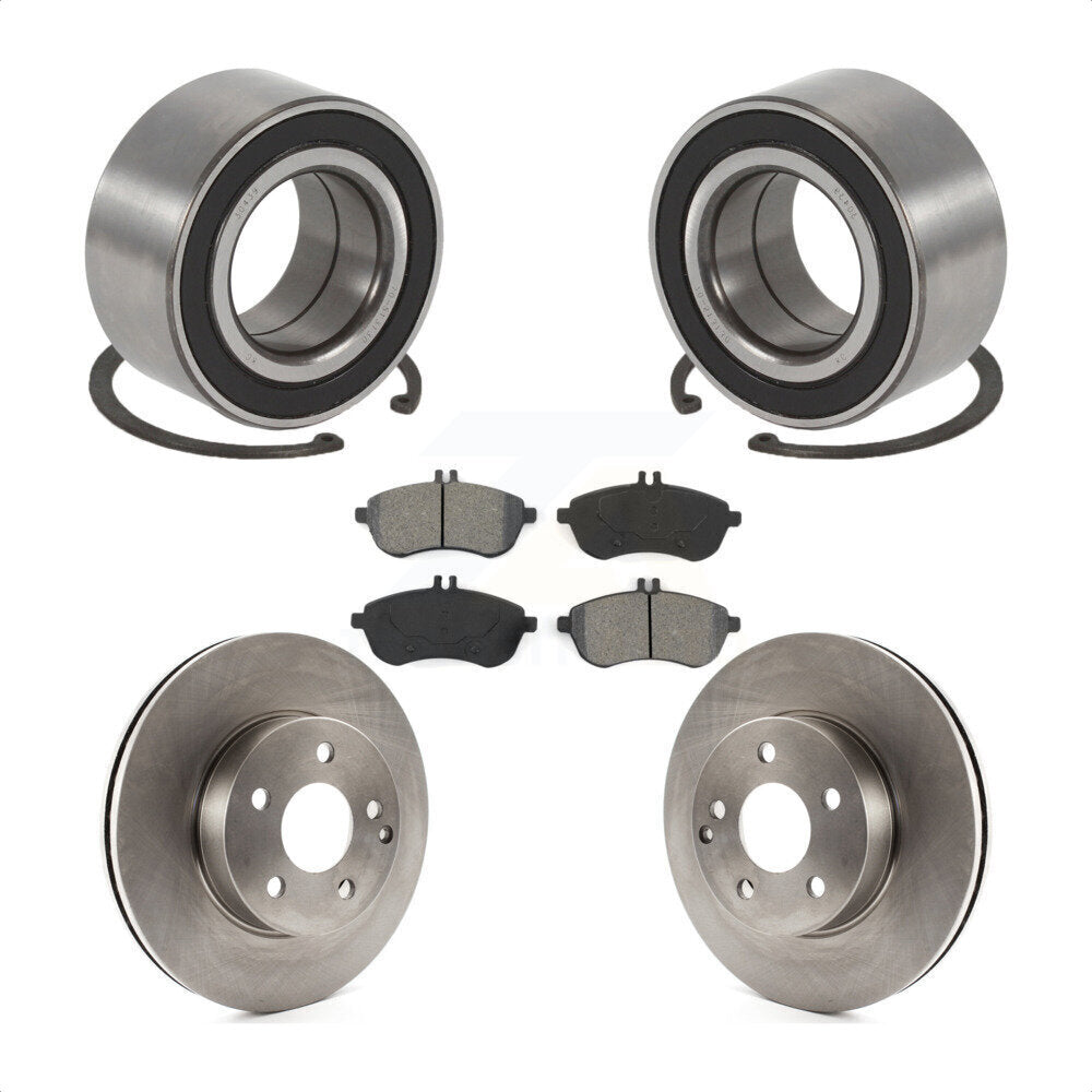 Kit de rotors et plaquettes de frein à disque de roulement de roue avant pour Mercedes-Benz C250 AWD