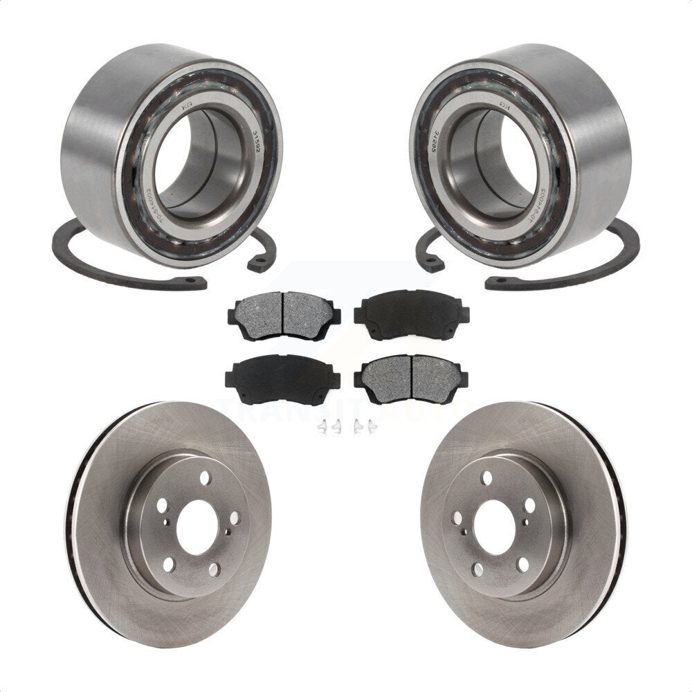 Kit de rotors et plaquettes de frein à disque de roulement de roue avant pour Toyota Celica 1998