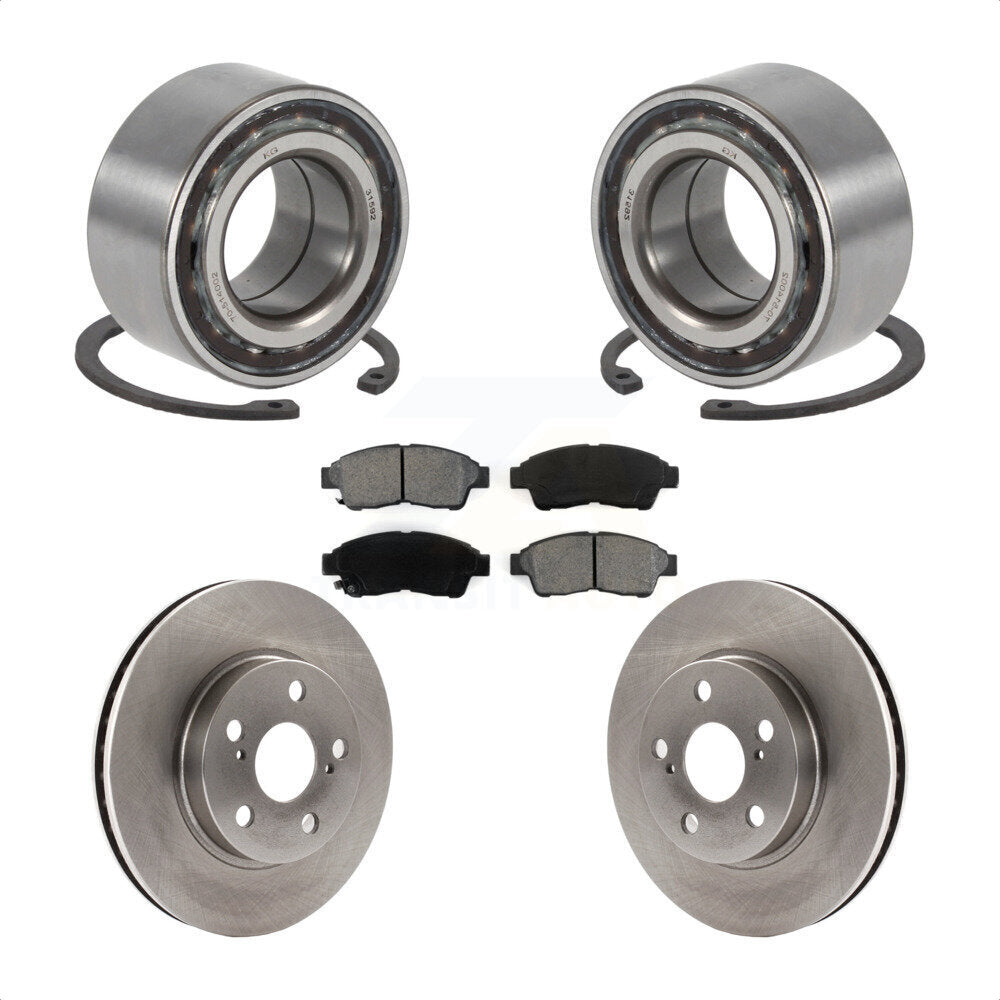 Kit de rotor et plaquettes de frein à disque, roulement de roue avant, pour Toyota Celica S 1994 – 1997