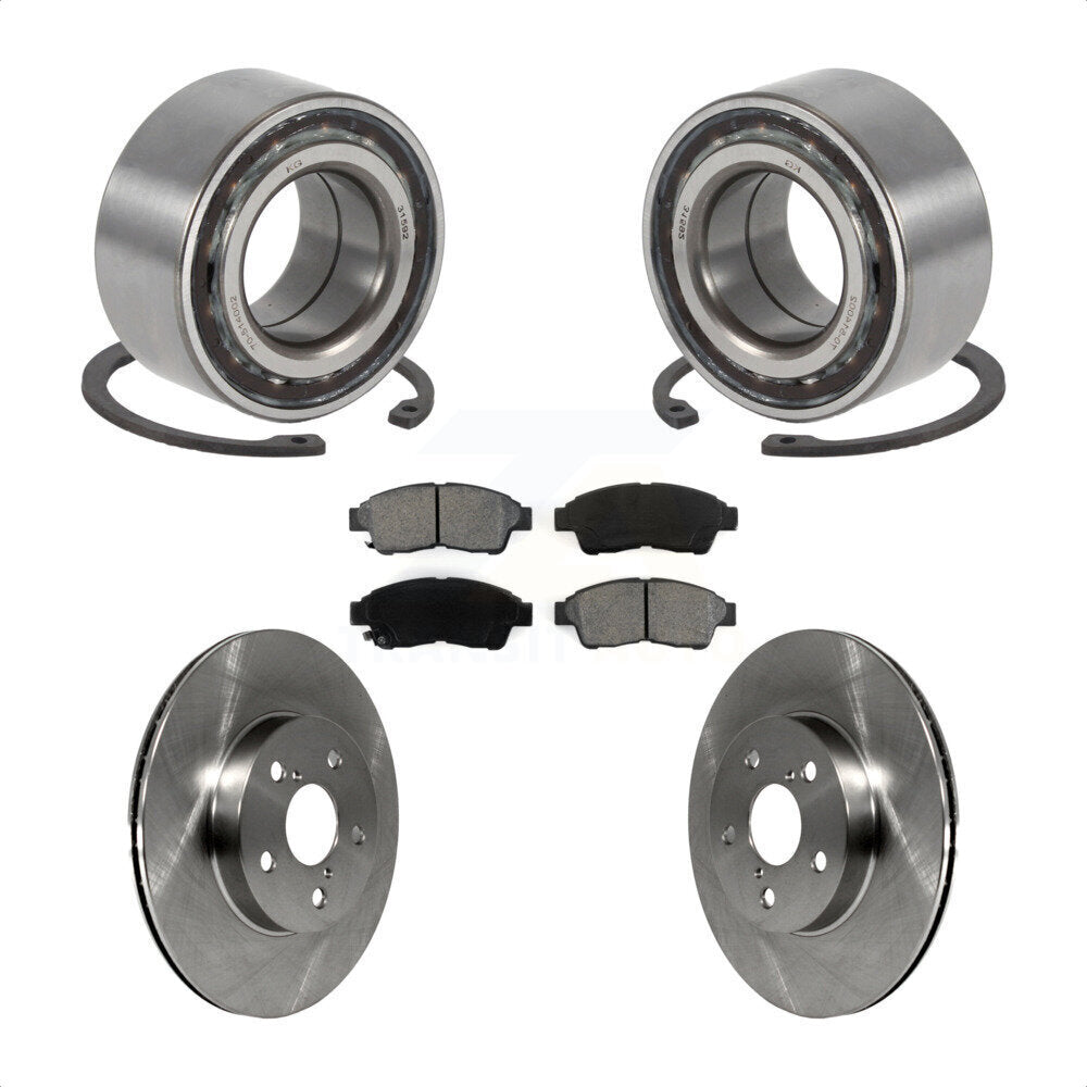 Kit de rotors et plaquettes de frein à disque de roulement de roue avant pour Toyota RAV4 1996-2000