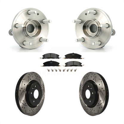 Kit de plaquettes de Rotor de frein à fente percée, roulement de moyeu avant pour Ford Explorer Spor 2013