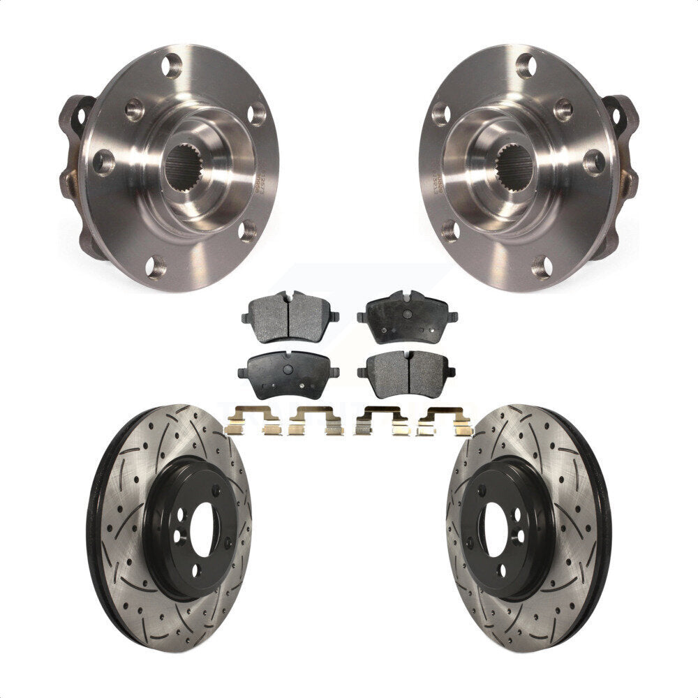 Ensemble de roulements avant, fente de perçage, Kit de plaquettes de Rotor de frein pour Mini Cooper Countryma