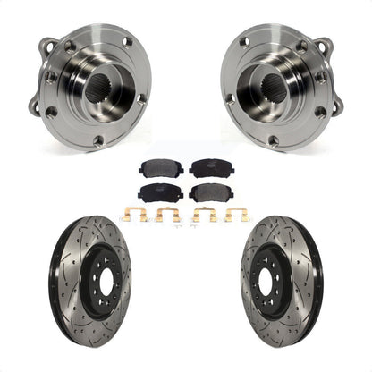 Kit de plaquettes de Rotor de frein, ensemble de roulements de moyeu avant, fente de perçage, pour Chrysler 20