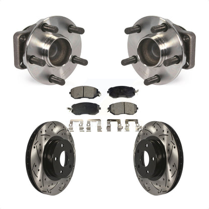 Kit de plaquettes de Rotor de frein, roulement de moyeu avant, fente de perçage, pour Scion FR-S Subaru BR