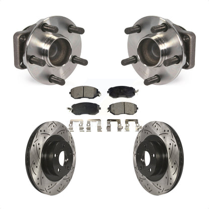 Kit de plaquettes de Rotor de frein, roulement de moyeu avant, fente percée, pour Scion FR-S Subaru BRZ 8