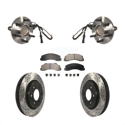 Kit de plaquettes de Rotor de frein, roulement de moyeu avant, fente de perçage, pour Ford Expedition Lincoln RW
