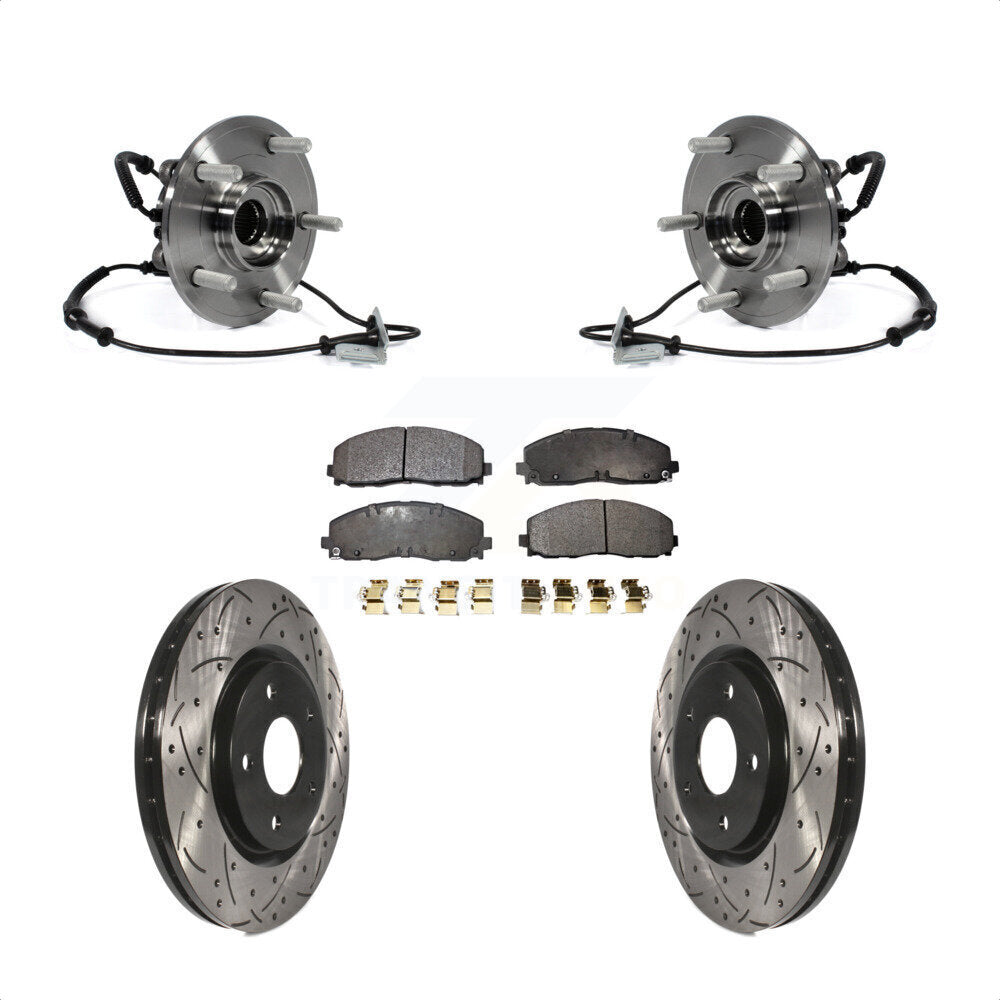 Kit de plaquettes de Rotor de frein, fente de perçage de roulement avant, pour Dodge Grand Caravan Chrysler