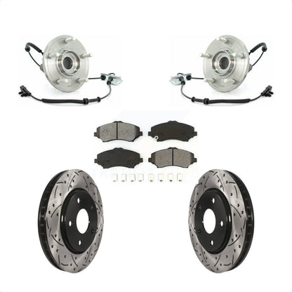 Kit de plaquettes de Rotor de frein, fente de perçage de roulement avant, pour Dodge Grand Caravan Chrysler