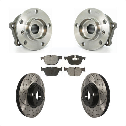 Kit de plaquettes de Rotor de frein, roulement de moyeu avant, fente de perçage, pour BMW X5 X6 M12 X 1.5 Threa