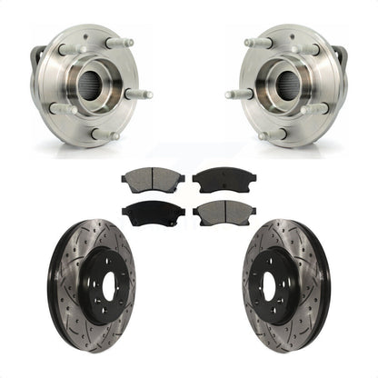 Kit de plaquettes de Rotor de frein, roulement de moyeu avant, fente de perçage, pour moteur à gaz Chevrolet Cruze