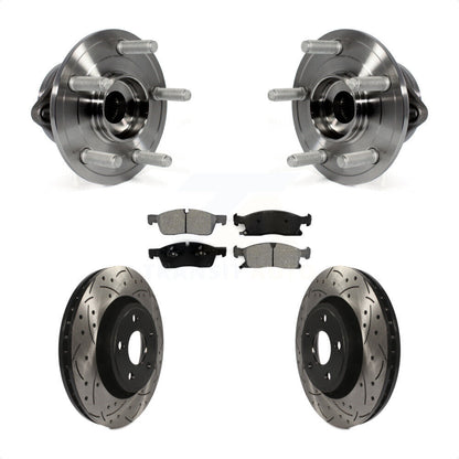 Kit de plaquettes de Rotor de frein, roulement de moyeu avant, fente percée, pour Jeep Grand Cherokee Dodg