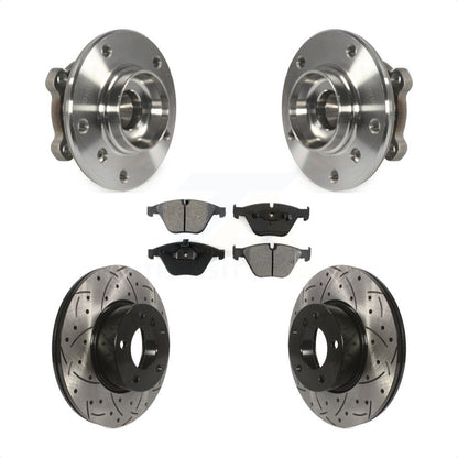 Kit de plaquettes de Rotor de frein, roulement de moyeu avant, fente percée, pour BMW X1 xDrive28i avec AW