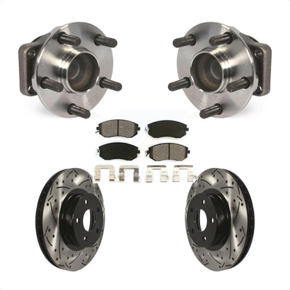 Kit de plaquettes de Rotor de frein, roulement de moyeu avant, fente de perçage, pour Scion FR-S Subaru BR