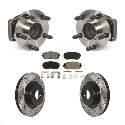 Kit de plaquettes de Rotor de frein, roulement de moyeu avant, fente percée, pour Scion FR-S Subaru BRZ 8