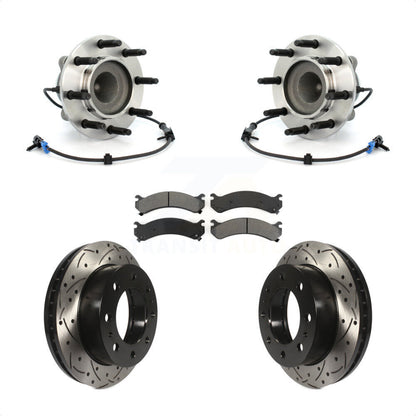 Kit de plaquettes de Rotor de frein, roulement de moyeu avant, fente de perçage, pour Chevrolet GMC Express 250