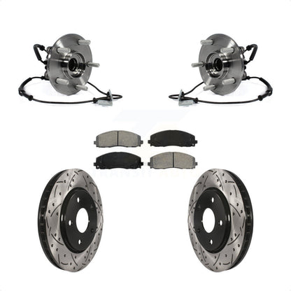 Kit de plaquettes de Rotor de frein à fente percée, ensemble de roulements avant pour Dodge Grand Carava