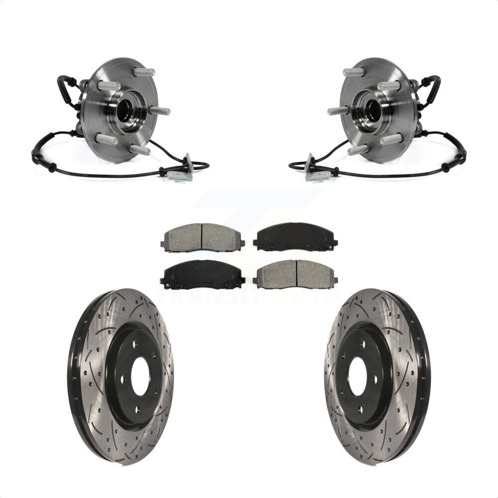 Kit de plaquettes de Rotor de frein, fente de perçage de roulement avant, pour Dodge Grand Caravan Chrysler