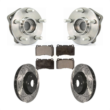 Kit de plaquettes de Rotor de frein, roulement de moyeu avant, fente de perçage, pour Subaru WRX Limited Bas 14