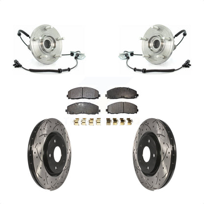 Kit de plaquettes de Rotor de frein, ensemble de roulements de moyeu avant, fente de perçage, pour Volkswagen Routa