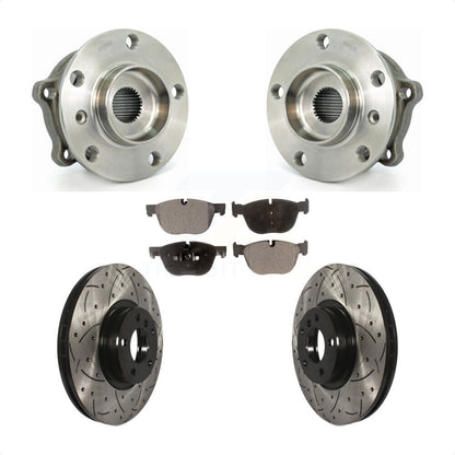 Kit de plaquettes de Rotor de frein, roulement de moyeu avant, fente de perçage, pour BMW X5 X6 M12 X 1.5 Threa