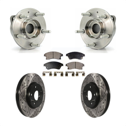 Kit de plaquettes de Rotor de frein, roulement de moyeu avant, fente de perçage, pour moteur à gaz Chevrolet Cruze