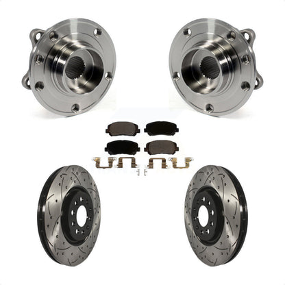 Kit de plaquettes de Rotor de frein, ensemble de roulements de moyeu avant, fente de perçage, pour Chrysler 20