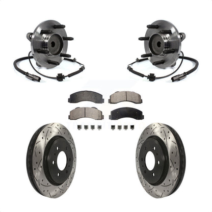 Kit de plaquettes de Rotor de frein, roulement de moyeu avant, fente percée, pour Ford F-150 Expedition RW