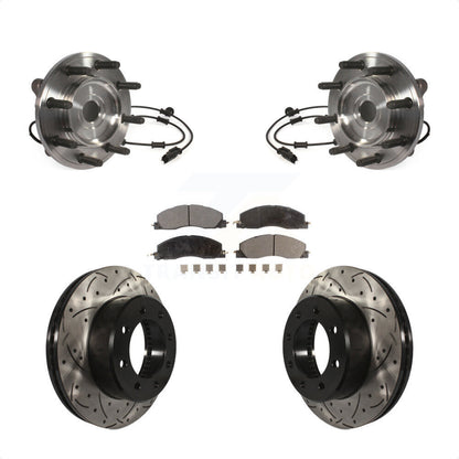 Ensemble de roulement de moyeu avant, fente de perçage, Kit de plaquettes de Rotor de frein pour Ram 3500 250
