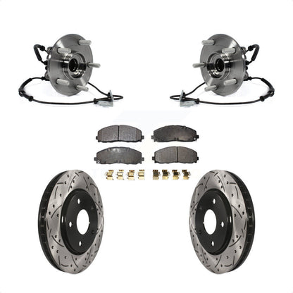Kit de plaquettes de Rotor de frein à fente percée, ensemble de roulements avant pour Dodge Grand Carava