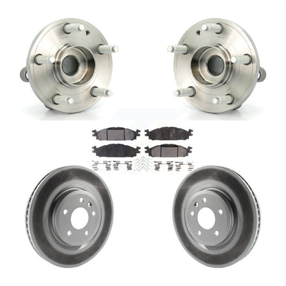 Ensemble de roulement de moyeu avant, Rotor de frein à disque revêtu et Kit de plaquettes pour Ford Explore