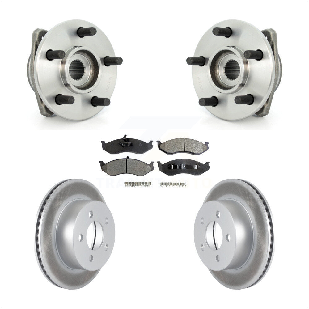 Kit de plaquettes de Rotor de frein enduit d'assemblage de roulement de moyeu avant pour Jeep Grand Wagoneer T