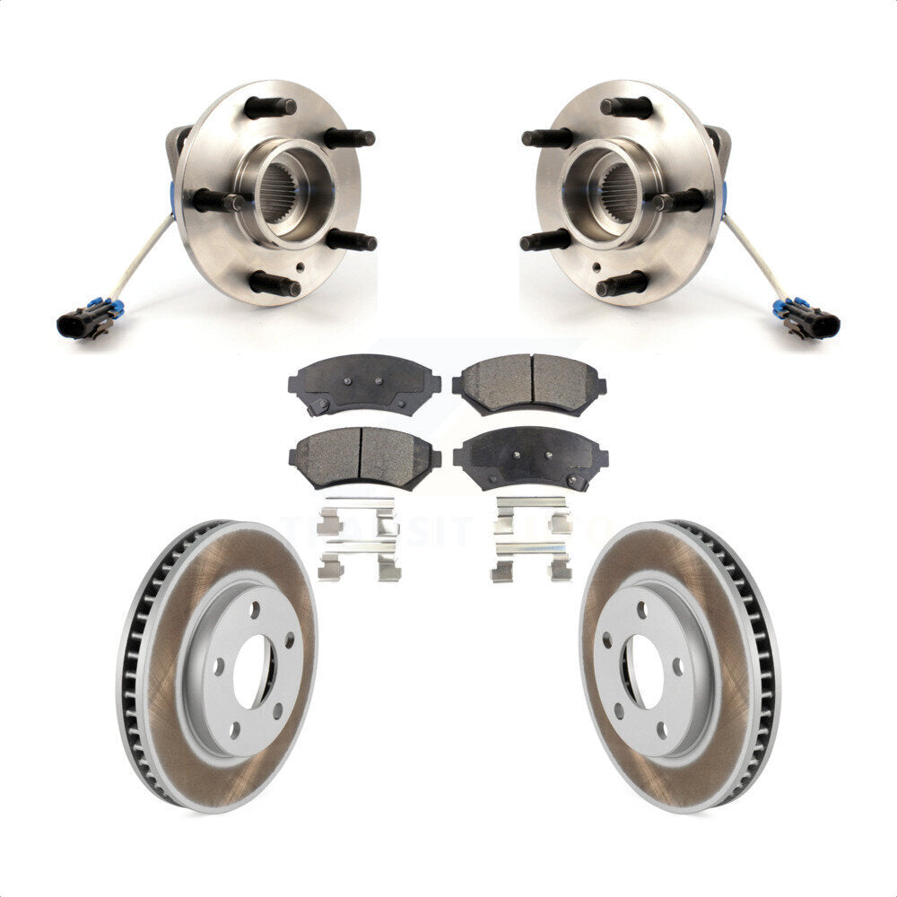 Kit de Rotor et de plaquettes de frein revêtus de roulement de moyeu avant, pour Buick Pontiac Montana Centur