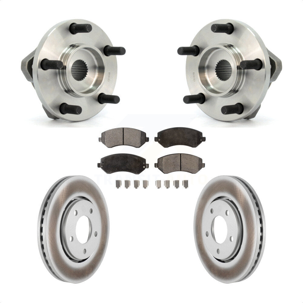 Kit de plaquettes de Rotor de frein, manteau de roulement de moyeu avant, pour Dodge caravane Grand Chrysler remorquage