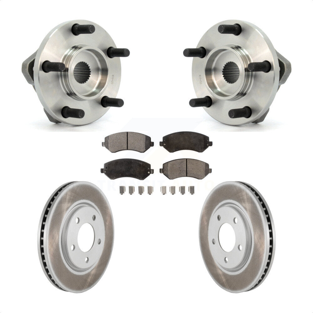 Kit de Rotor et plaquettes de frein revêtus de roulement de moyeu avant, pour Dodge Grand Caravan Chrysler